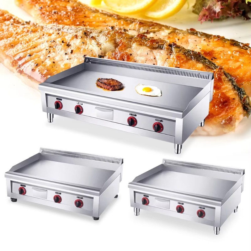 Electric Griddle Flat Top - 16mm Commercial Restaurant Kitchen Equipment Burger