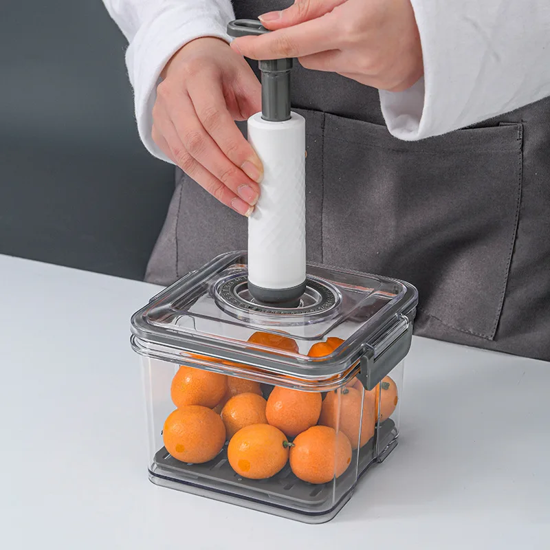 Commercial Kitchen Refrigerator - Vacuum Fresh-keeping Transparent Fruit Box Household