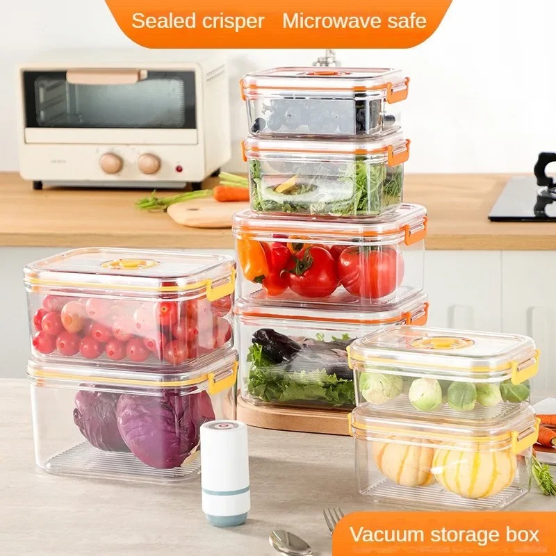 Commercial Kitchen Refrigerator - Vacuum Fresh-keeping Box Refrigerator Sealed Canister