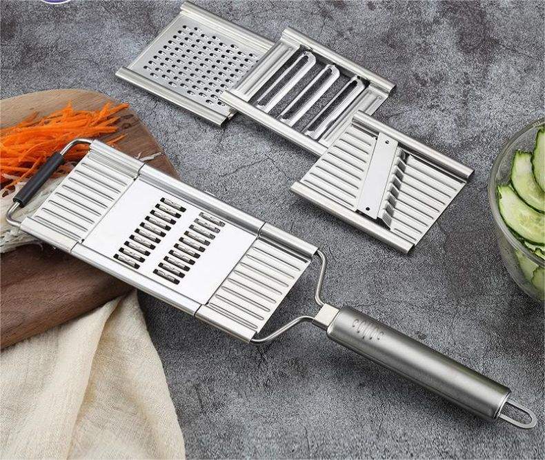 Commercial Potato Peeler - 4 in1 Vegetable Slicer Stainless Steel