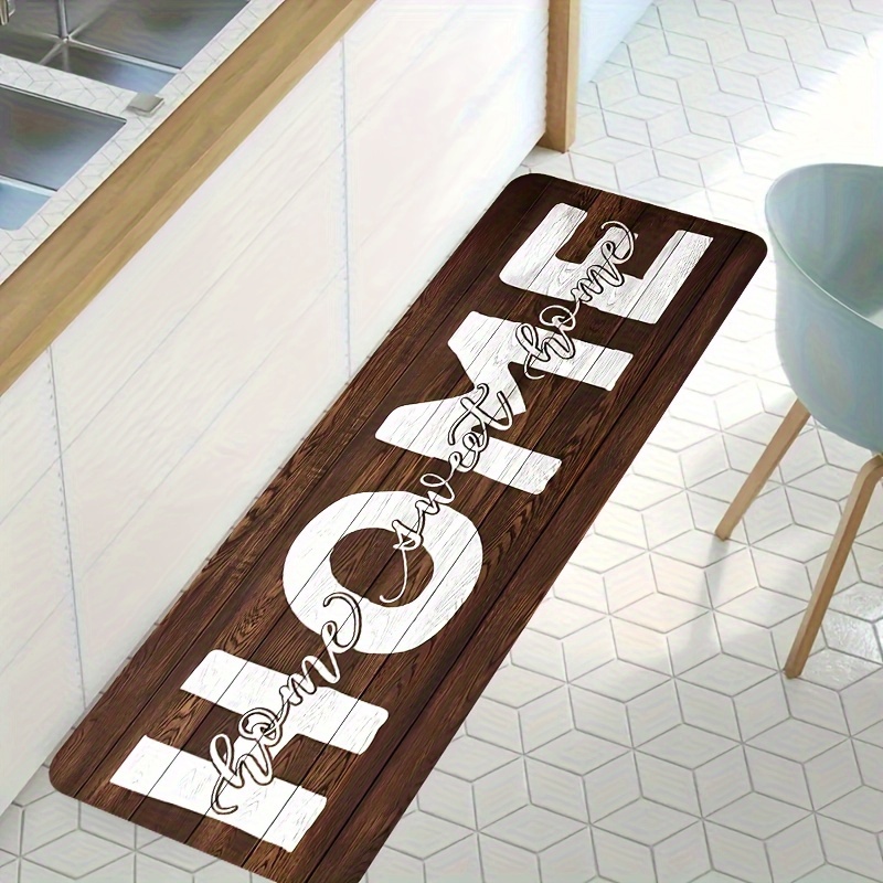 Commercial Kitchen Non Slip Flooring - Rustic Wooden Board Kitchen Runner Rug