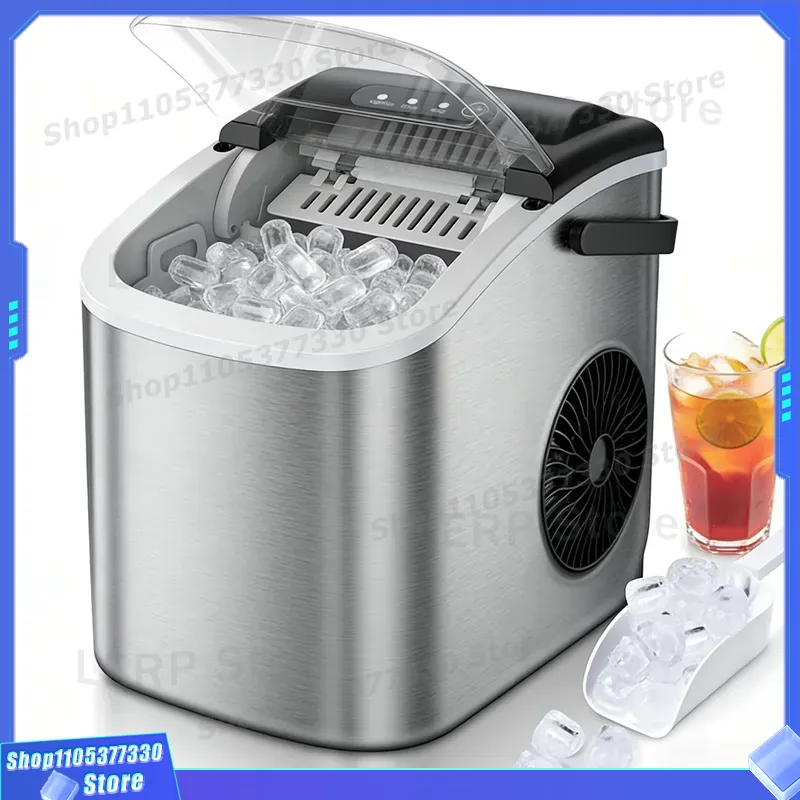 Commercial Kitchen Ice Machine - Commercial Ice Maker Machine 26lbs 24H