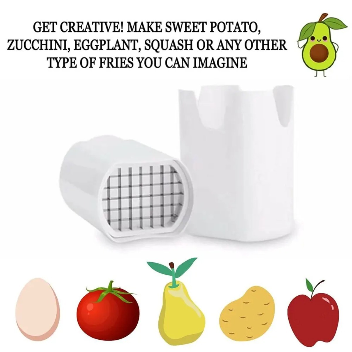 White French Fry Cutter Tool F - огляд і ціна Commercial Potato Peeler