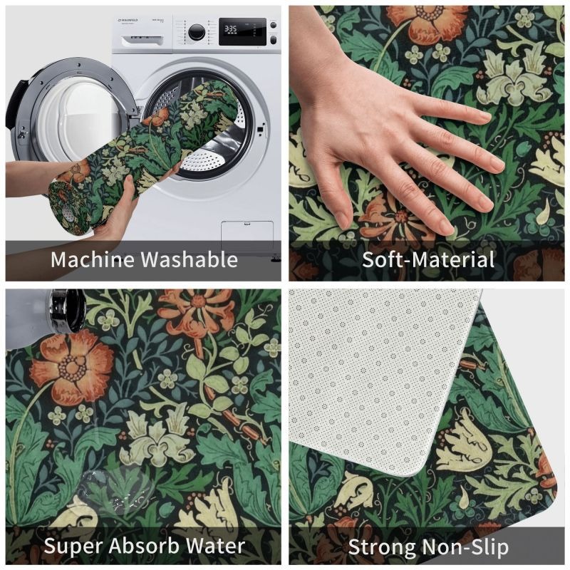 William Morris  Rug Front Floo - огляд і ціна Commercial Kitchen Non Slip Flooring