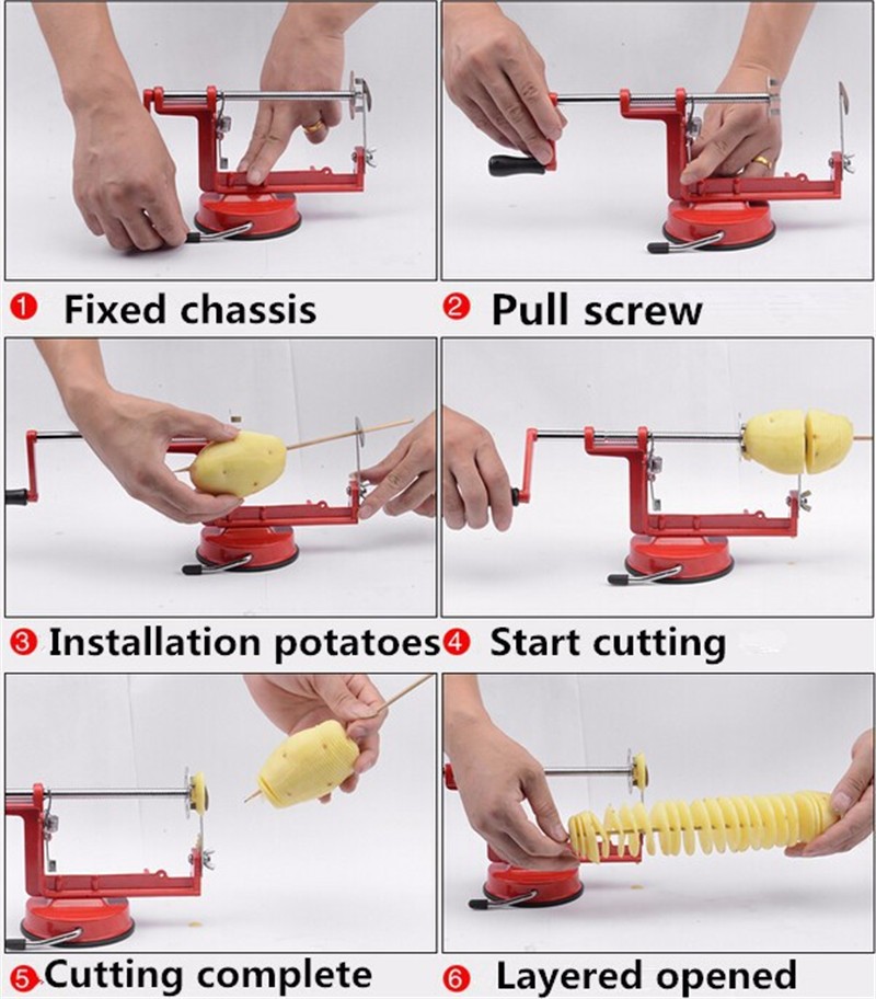1 Pc Potato Twister Potato Sli - огляд і ціна Commercial Potato Peeler