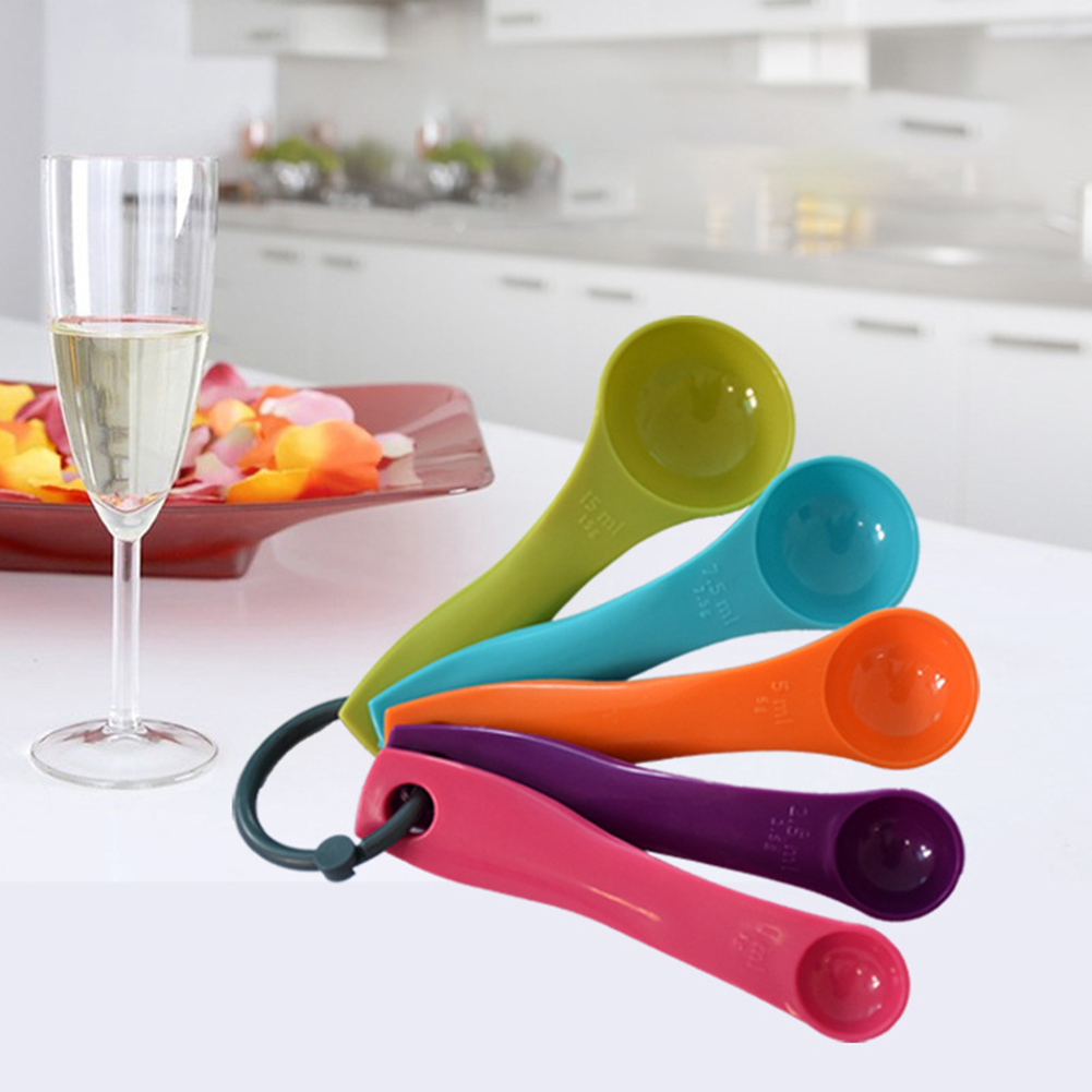 5-Piece Colorful Salt Oil Spoo - огляд і ціна Commercial Kitchen Products