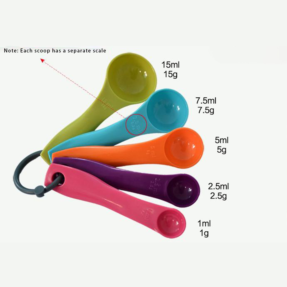 5-Piece Colorful Salt Oil Spoo - огляд і ціна Commercial Kitchen Products