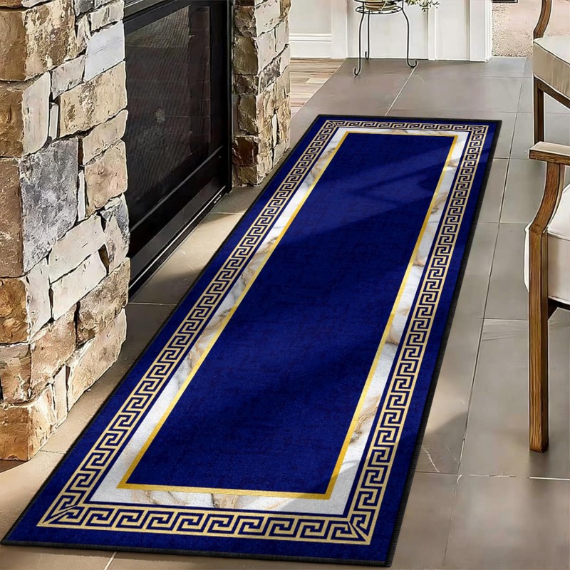 Abstract Art Runner Rug Blue Y - огляд і ціна Commercial Kitchen Non Slip Flooring