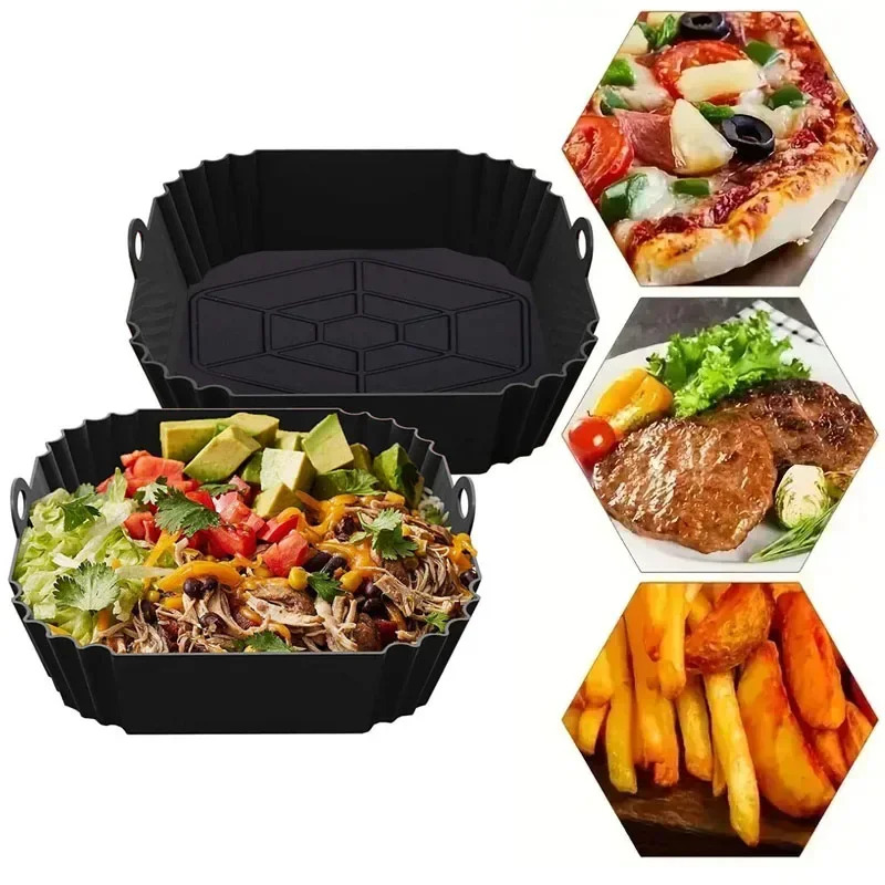 1PC Silicone Air Fryer Basket, - огляд і ціна Commercial Kitchen Cooking