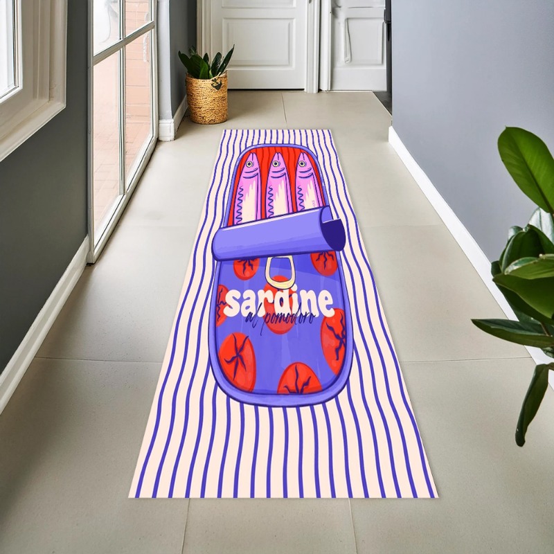 Retro Canned Sardine Long Runn - огляд і ціна Commercial Kitchen Non Slip Flooring