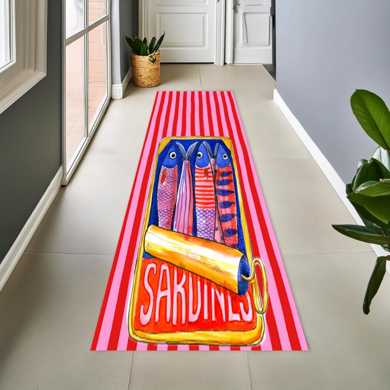 Retro Canned Sardine Long Runn - огляд і ціна Commercial Kitchen Non Slip Flooring