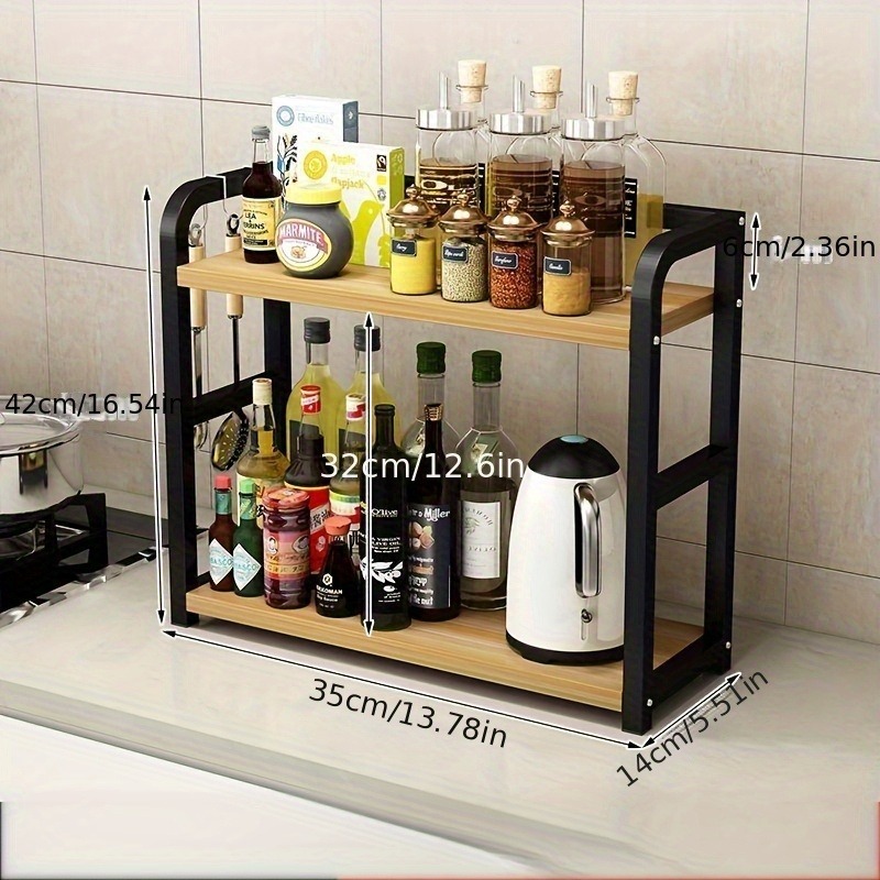 1pc 2-Tier Rustproof Metal Cou - огляд і ціна Commercial Kitchen Shelving