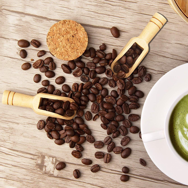 2/5PCS Wooden Coffee Scoop Set - огляд і ціна Commercial Kitchen Cooking