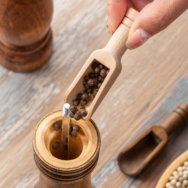 2/5PCS Wooden Coffee Scoop Set - огляд і ціна Commercial Kitchen Cooking