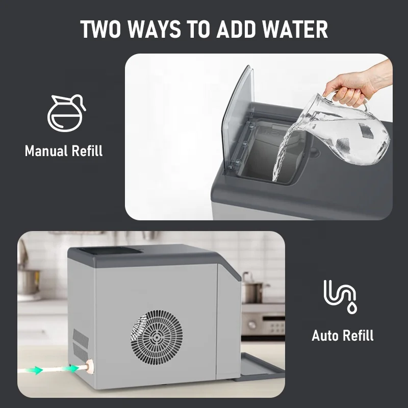 33LBS/24H Commercial Ice Maker - огляд і ціна Commercial Kitchen Ice Machine