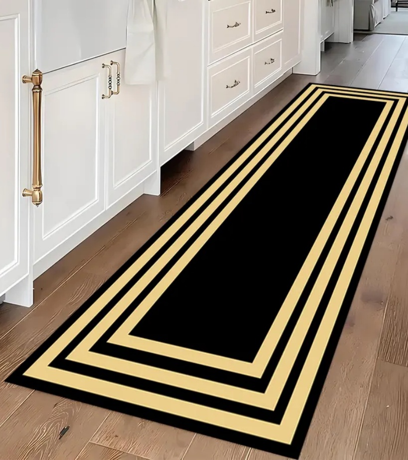 Luxury Black Gold Greek Key Bo - огляд і ціна Commercial Kitchen Non Slip Flooring