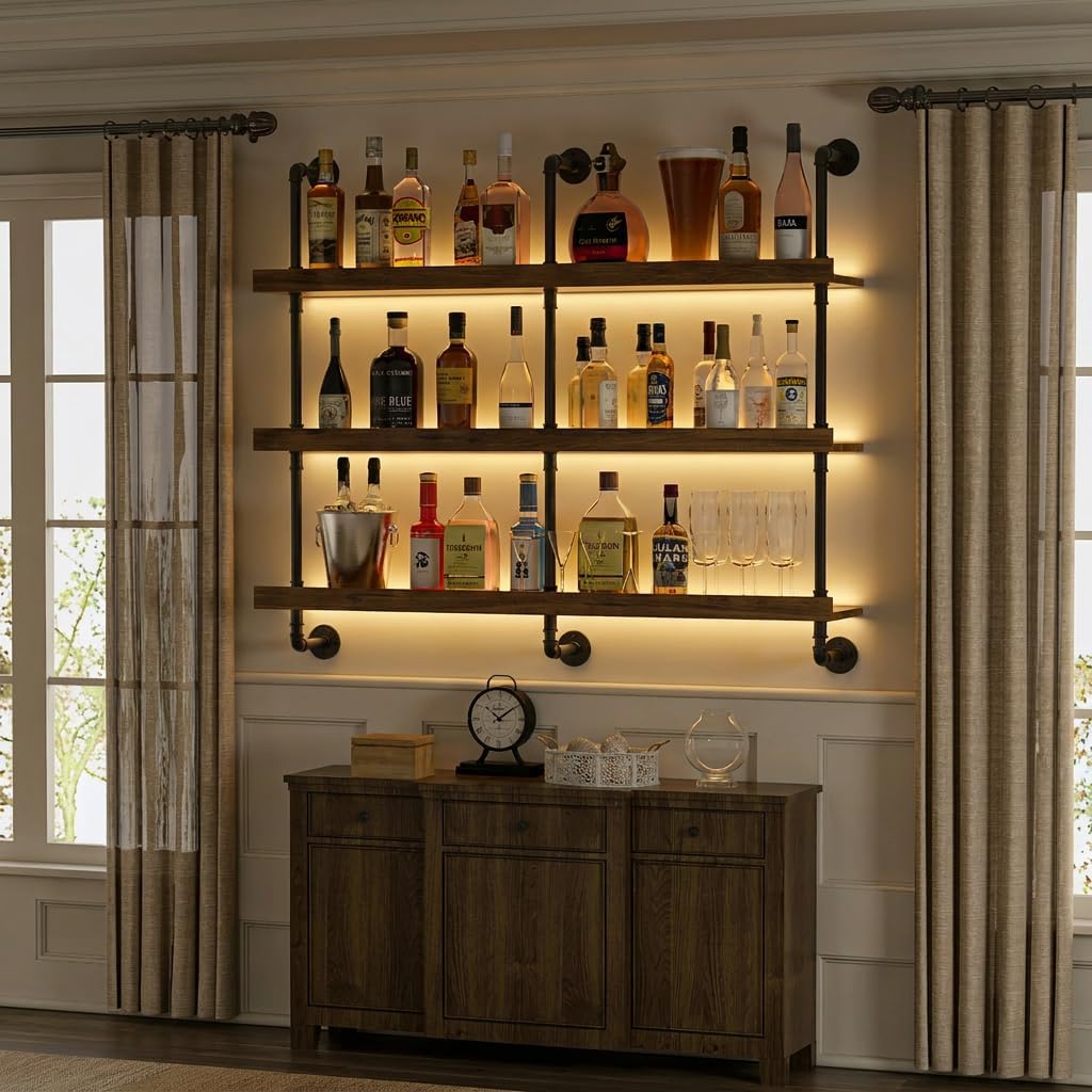 Wall Mounted Wine Rack With LE - огляд і ціна Commercial Kitchen Shelving