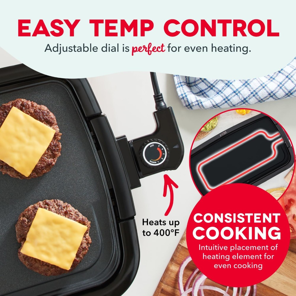 Electric Griddle with Removabl - огляд і ціна Electric Griddle Flat Top