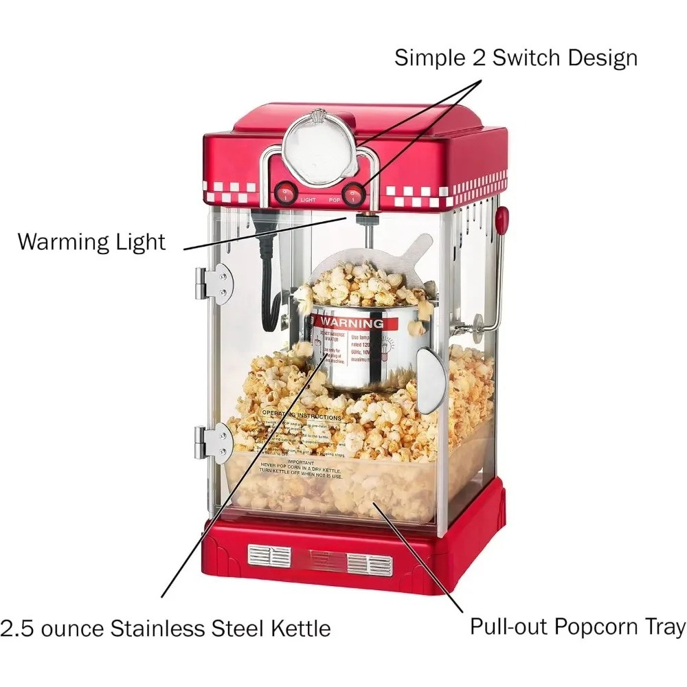 New Automatic Popcorn Machine  - огляд і ціна Commercial Popcorn Machine