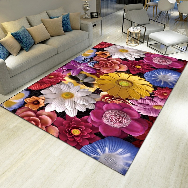 Landscape Floral Print Carpet  - огляд і ціна Commercial Kitchen Non Slip Flooring