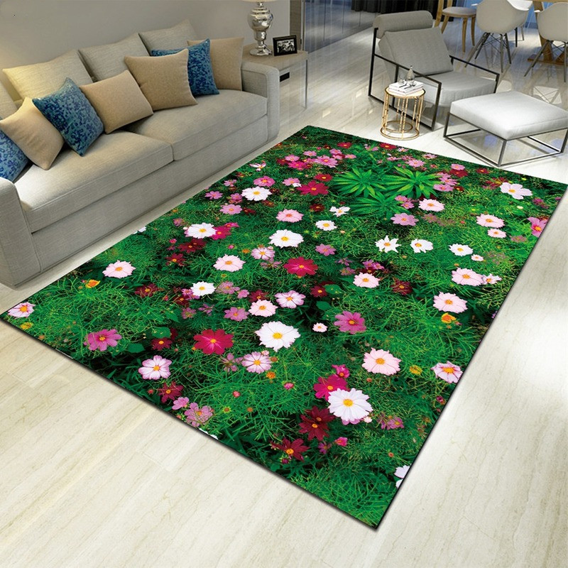 Landscape Floral Print Carpet  - огляд і ціна Commercial Kitchen Non Slip Flooring
