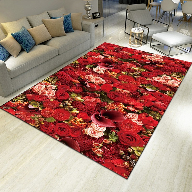 Landscape Floral Print Carpet  - огляд і ціна Commercial Kitchen Non Slip Flooring