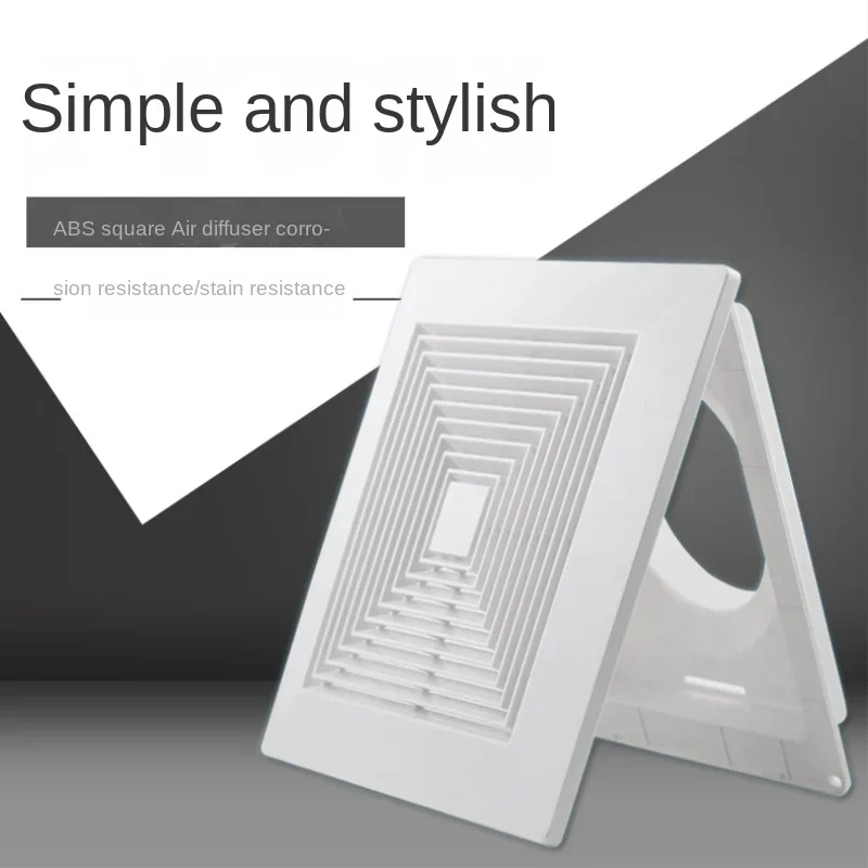 1PCS ABS Square Diffuser Air C - огляд і ціна Commercial Exhaust Hood