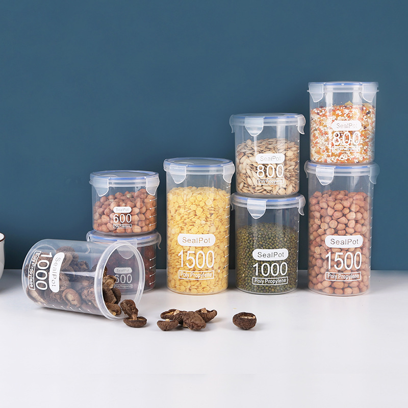 1-4PCS Sealed Jars With Scale  - огляд і ціна Commercial Kitchen Refrigerator