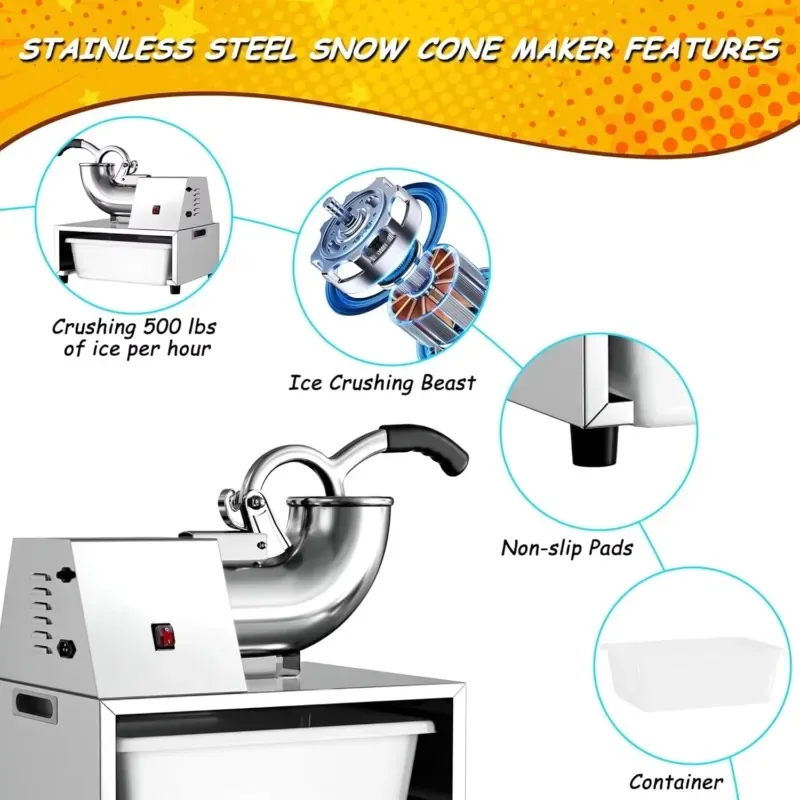 2026 Latest Semi-Automatic Ice - огляд і ціна Commercial Kitchen Ice Machine